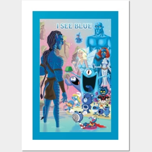 I See Blue - 2 Posters and Art